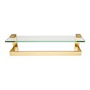A6427-18 - Linear - 18" Glass Shelf w/ Towel Bar