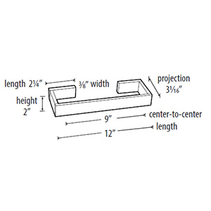 A6420-12 - Linear - 12" Towel Bar