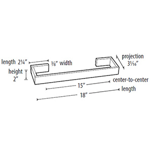 A6420-18 - Linear - 18" Towel Bar