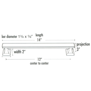 A7420-12 - Manhattan - 12" Towel Bar