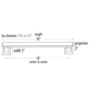 A7420-18 - Manhattan - 18" Towel Bar