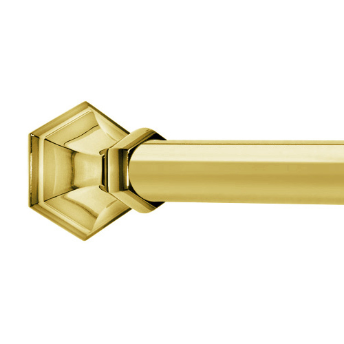 Nicole - Shower Rod - Unlacquered Brass