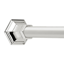 36" Shower Rod - Nicole - Polished Nickel