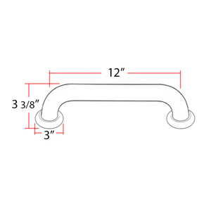 A6624/A0012 - Royale - 12" Grab Bar