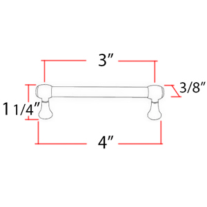 A980-3 - Royale - 3" Cabinet Pull