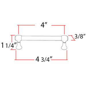 A980-4 - Royale - 4" Cabinet Pull