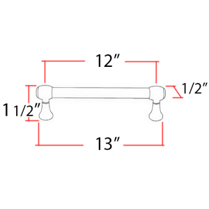 D980-12 - Royale - 12" Appliance Pull