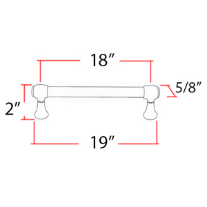 D980-18 - Royale - 18" Appliance Pull