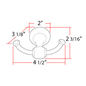 A6684 - Royale - Double Robe Hook