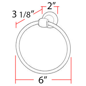 A6640 - Royale - Towel Ring