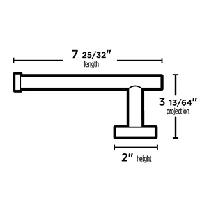 A9366L - Vita Bella - Tissue Holder w/ Smooth Bar - Left Hand