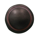 Button - 30mm Cabinet Knob - Black w/Copper