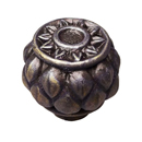 Corinthia - 1" Cabinet Knob - Bronze Rubbed