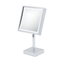 Single-Sided LED Square Mirror - Rechargeable