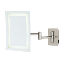 Single-Sided LED Mirror Plug-In - Satin Nickel