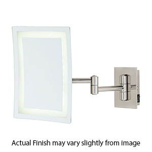 Single-Sided LED Mirror Plug-In - Satin Nickel