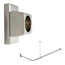 30" x 48" - Corner Shower Rod - Arch Flange