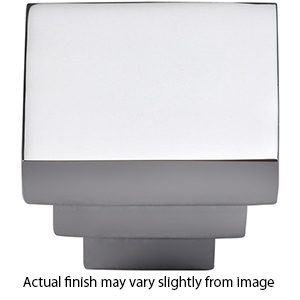 MT3672-032 BLK - Stepped - 1.5" Square Cabinet Knob