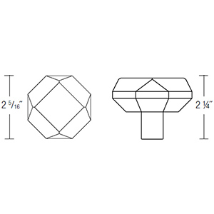 995 - Faceted Door Knob