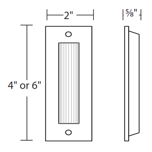 C1820 - Flush Door Pull
