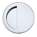 C1845 - Round Half-Moon Flush Door Pull