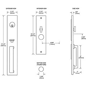 Urban Mortise Entry Knob Handleset