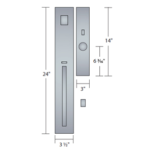 Urban Mortise Grip x Knob Door Entryset