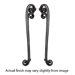 1370-BTB - 18" Back-to-Back Door Pull - Solid Bronze