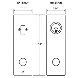 Urban Tubular Double Entry Knob Handleset