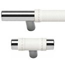 Zanzibar - White Leather/ Polished Chrome