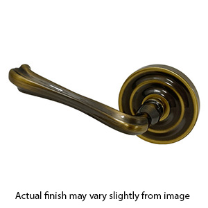 5101-050 Baldwin Left Hand Door Lever Half-Dummy - Satin Brass & Black