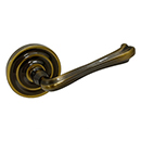 5101-050 Baldwin Right Hand Door Lever Half-Dummy - Satin Brass & Black