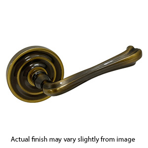 5101-050 Baldwin Right Hand Door Lever Half-Dummy - Satin Brass & Black