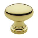 4910 - Baldwin - 1 1/8" Oval Knob - Polished Brass