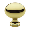 4913 - Baldwin - 1 3/8" Oval Knob - Polished Brass