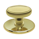 4915 - Baldwin - 1.5" Oval Knob - Polished Brass