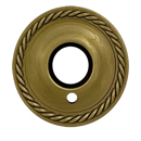 5149.060 - Rope Privacy Rosettes - Baldwin Estate - Satin Brass & Brown