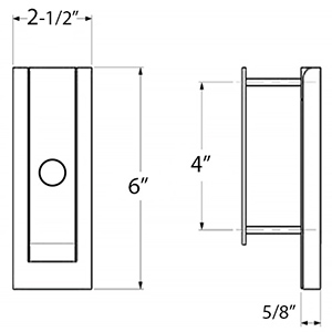 0185 - Modern Door Knocker w/ Observascope