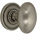 Baldwin Passage Egg Door Knobs - Antique Nickel