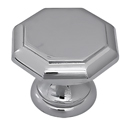 Baldwin Octagonal Knob - Polished Chrome