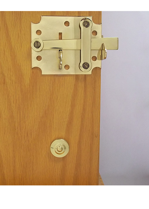 5772 Right Hand Thumb Latch Set Polished Brass