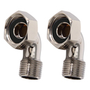 4506-PN - Bent Bathcock Couplings - Polished Nickel