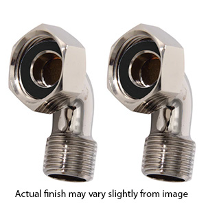 4506-PN - Bent Bathcock Couplings - Polished Nickel