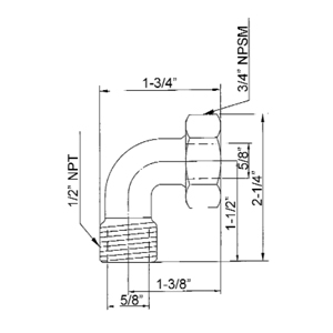 4506-PN - Bent Bathcock Couplings - Polished Nickel