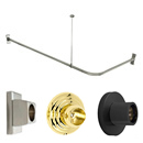 Designer Wall Brackets - Corner Shower Rods - 30
