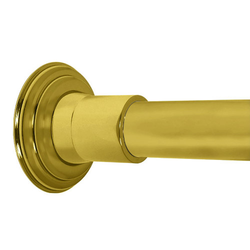 72 Shower Rod - Decorative - Polished Brass