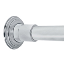 36" Shower Rod - Decorative - Polished Chrome