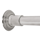 36" Shower Rod - Decorative - Polished Nickel