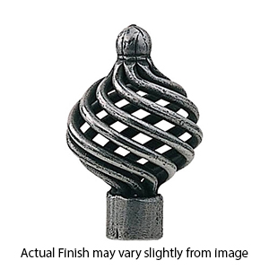 0044 - Bouvet Birdcage - Basket Cabinet Knob - Pewter