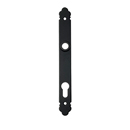 Bouvet Door Escutcheon - Satin Black